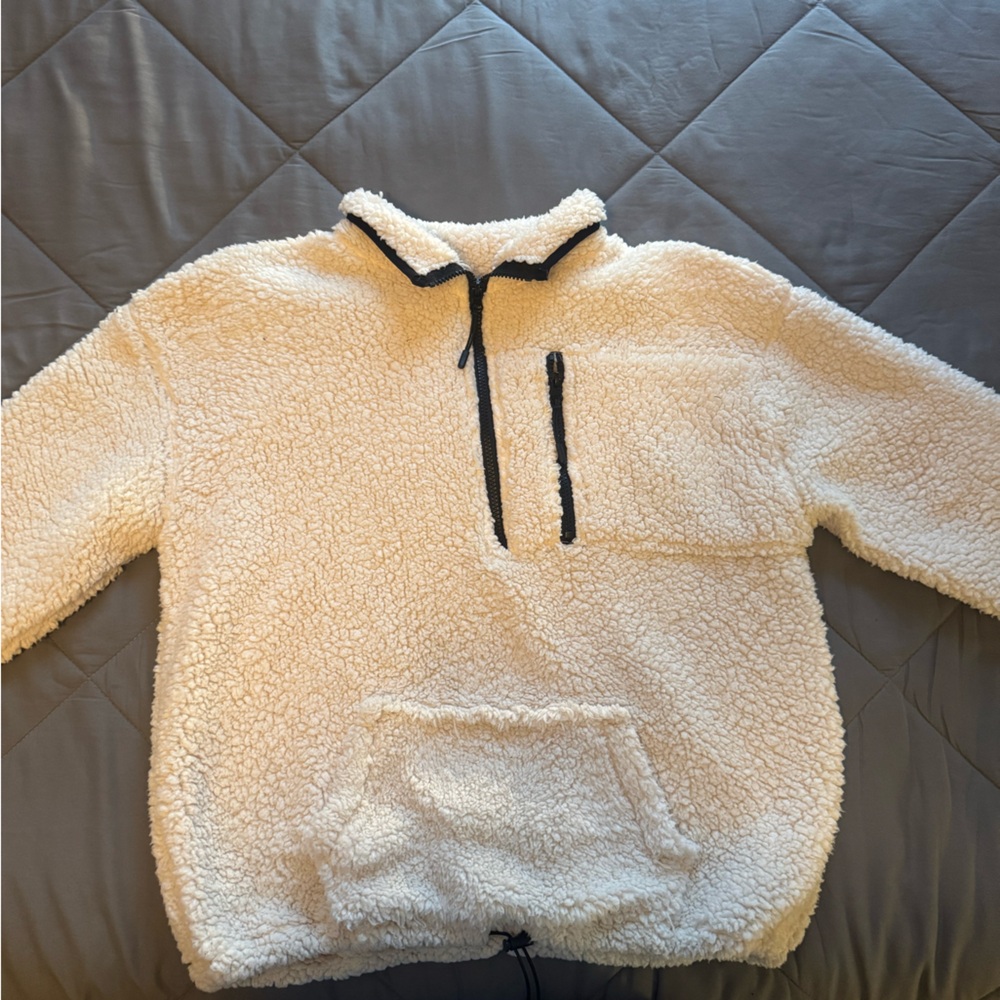 Cozy Cream Fluffy Pullover